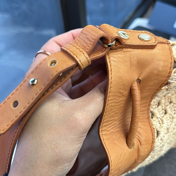 Helen Kaminski Leather and Woven Straw Bucket Bag - Picture 13 of 14